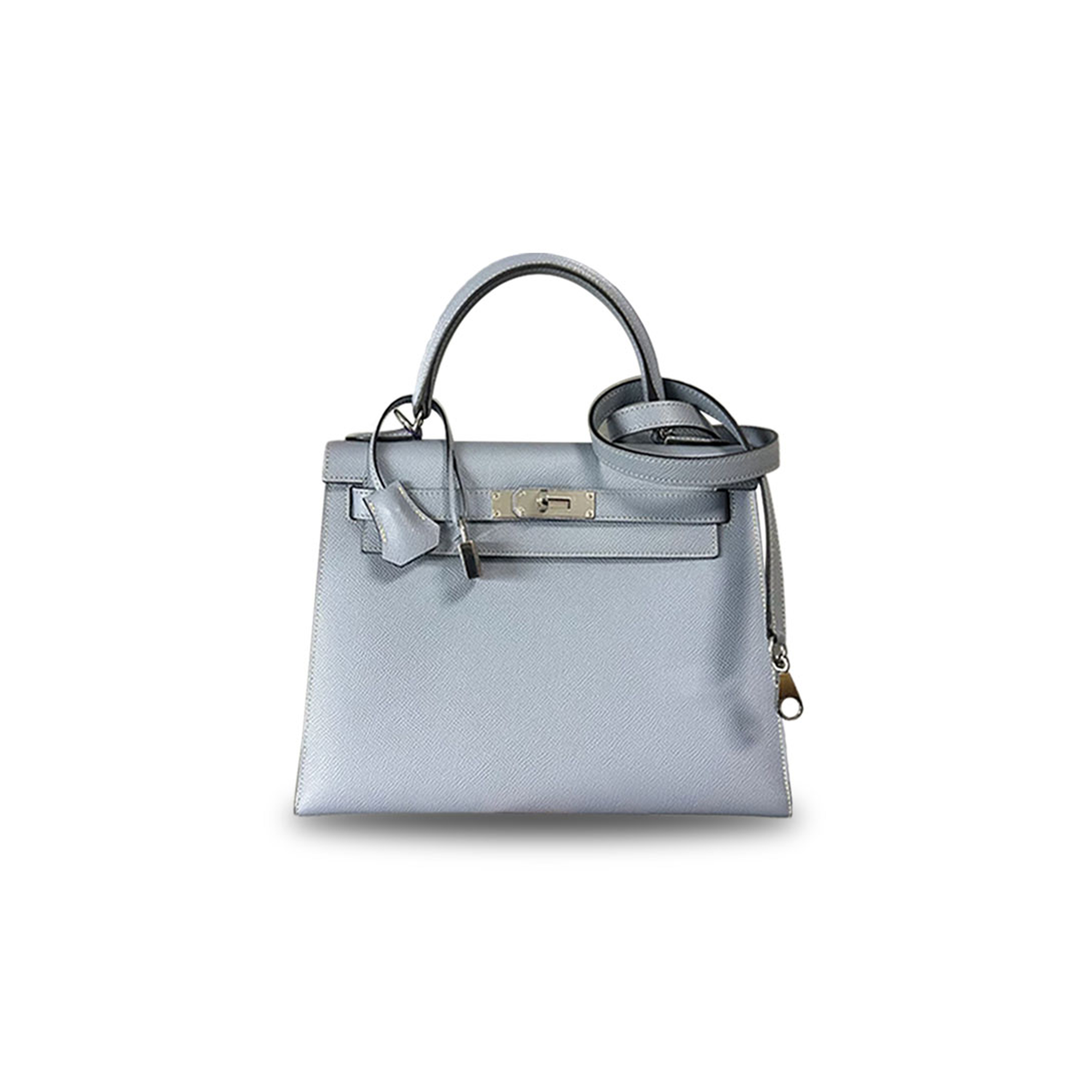 H**mes master blue lin epsom leather kelly 25 (25*17*7cm)